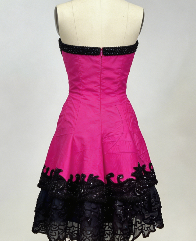 Beautiful Homecoming Dress Sweetheart Lace Sequins Pleated Back to School Outfits Party Dress D7160