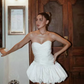 Beautiful Homecoming Dress Sweetheart Pleated Back to School Outfits Party Dress D7184