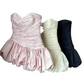 Beautiful Homecoming Dress Sweetheart Pleated Back to School Outfits Party Dress D7184