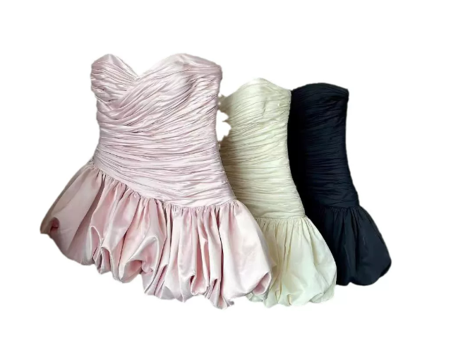 Beautiful Homecoming Dress Sweetheart Pleated Back to School Outfits Party Dress D7184