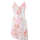 Beautiful Homecoming Dress V Neck Flouncing Pleated Back to School Outfits Party Dress D7187