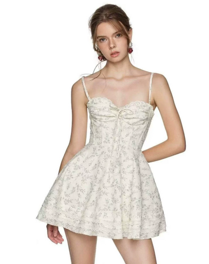 Beautiful Homecoming Dress Spaghetti Strap Pleated Lace Back to School Outfits Party Dress D7195