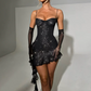 Beautiful Homecoming Dress Spaghetti Strap Sequins Soutache Flouncing Back to School Outfits Party Dress D7200