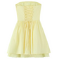Beautiful Homecoming Dress Strapless Pleated Bowknot Lace Back to School Outfits Party Dress D7202