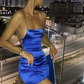Beautiful Homecoming Dress Spaghetti Strap Pleated Back to School Outfits Party Dress D7203