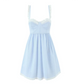 Beautiful Homecoming Dress Spaghetti Strap Backless Lace Back to School Outfits Party Dress D7210