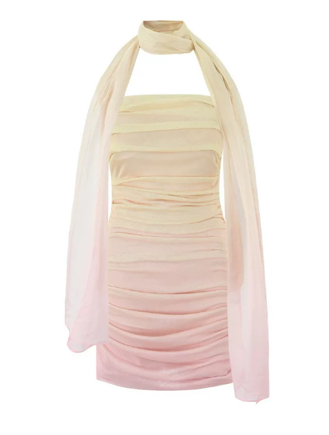 Beautiful Homecoming Dress Strapless Pleated Back to School Outfits Party Dress D7214
