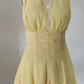 Beautiful Homecoming Dress Halter Backless Pleated Back to School Outfits Party Dress D7217