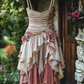 Beautiful Homecoming Dress Spaghetti Strap Cascade Pleated Back to School Outfits Party Dress D7225