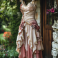 Beautiful Homecoming Dress Spaghetti Strap Cascade Pleated Back to School Outfits Party Dress D7225