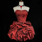 Beautiful Homecoming Dress Sweetheart Pleated Cascade Back to School Outfits Party Dress D7253