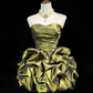 Beautiful Homecoming Dress Sweetheart Pleated Cascade Back to School Outfits Party Dress D7253