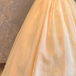 Elegant Wedding Dress Portrait Pleated Flower Bowknot Wedding Dress Prom Dress D7263