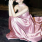 Stunning Prom Dress Strapless Pleated Flower Gala Dress Evening Dress   D7266