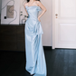 Stunning Prom Dress Strapless Pleated Gala Dress Evening Dress   D7274