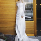 Elegant Wedding Dress Bateall Pleated Lace Wedding Dress D7297