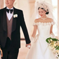 Elegant Wedding Dress Off the Shoulder Pleated Bowknot Flower Wedding Dress D7298
