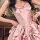 Charming Homecoming Dress Sweetheart Bowknot Soutache Pleated Back to School Outfits Party Dress D7312