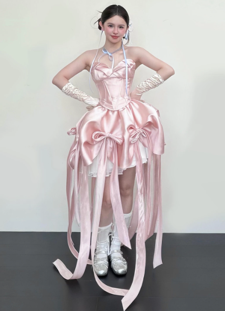 Charming Homecoming Dress Sweetheart Bowknot Soutache Pleated Back to School Outfits Party Dress D7312