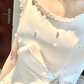 Charming Homecoming Dress Jewel Bowknot Pearl Pleated Back to School Outfits Party Dress D7313