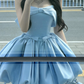 Charming Homecoming Dress Strapless Bowknot Soutache Back to School Outfits Party Dress D7315