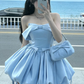 Charming Homecoming Dress Strapless Bowknot Soutache Back to School Outfits Party Dress D7315