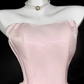 Charming Homecoming Dress Strapless Pleated Back to School Outfits Party Dress D7319