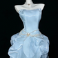Charming Homecoming Dress Strapless Pleated Back to School Outfits Party Dress D7319