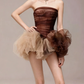 Charming Homecoming Dress Strapless Tulle Back to School Outfits Party Dress  D7335