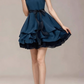 Charming Homecoming Dress High Collar Bowknot Pleated Tulle Back to School Outfits Party Dress  D7337
