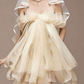 Charming Homecoming Dress Strapless Bowknot Cascade Tulle Back to School Outfits Party Dress  D7338