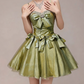Charming Homecoming Dress Sweetheart Rinestone Pleated Bowknot Back to School Outfits Party Dress  D7342