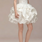 Charming Homecoming Dress Halter Rinestone Lace Cascade Back to School Outfits Party Dress  D7346