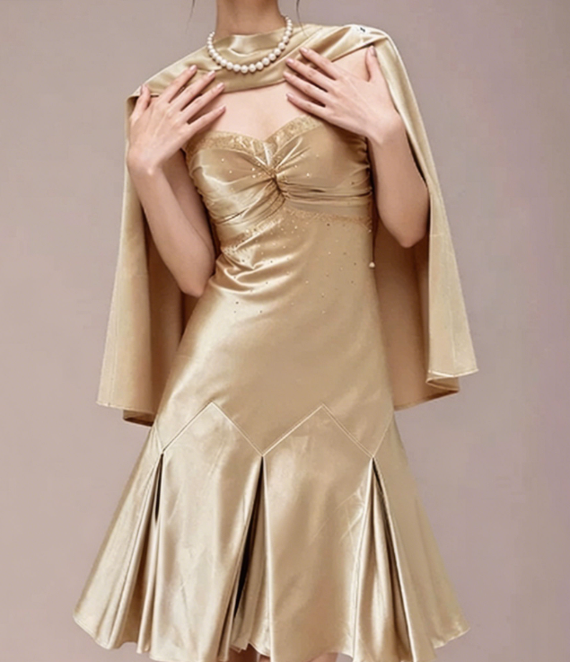 Charming Homecoming Dress Sweetheart Rinestone Stole Pleated Back to School Outfits Party Dress  D7348