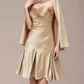 Charming Homecoming Dress Sweetheart Rinestone Stole Pleated Back to School Outfits Party Dress  D7348