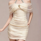 Charming Homecoming Dress Halter Rinestone Tulle Back to School Outfits Party Dress  D7349