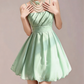 Charming Homecoming Dress Spaghetti Strap Pleated Back to School Outfits Party Dress  D7352
