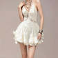 Charming Homecoming Dress V Neck Flouncing Back to School Outfits Party Dress  D7354