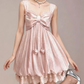 Charming Homecoming Dress Spaghetti Strap Pleated Back to School Outfits Party Dress  D7358