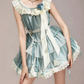 Charming Homecoming Dress Jewel Flouncing Flower Lace Bowknot Pearl Back to School Outfits Party Dress  D7360