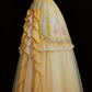 Yellow Sweetheart A-Line Ruffles Princess Long Party Dress Evening Gown, D388