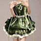 Charming Homecoming Dress Spaghetti Strap Pearl Flower Soutache Back to School Outfits Party Dress  D7370