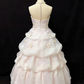 Pretty Prom Dress Strapless Flower Pleated Cascade Flower Formal Dresses Evening Dress Gala Gown  D7387