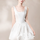 Chic Homecoming Dress Square Bowknot Back to School Outfits Party Dress Birthday Outfits D7434