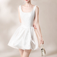 Chic Homecoming Dress Square Bowknot Back to School Outfits Party Dress Birthday Outfits D7434