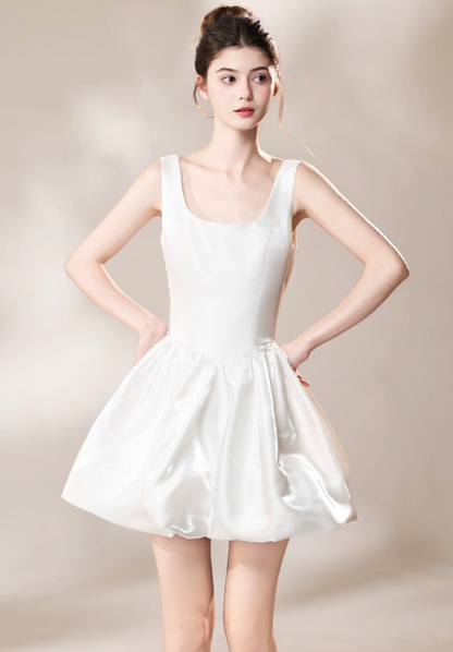 Chic Homecoming Dress Square Bowknot Back to School Outfits Party Dress Birthday Outfits D7434