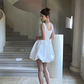 Chic Homecoming Dress Square Bowknot Back to School Outfits Party Dress Birthday Outfits D7434