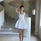 Chic Homecoming Dress Square Bowknot Back to School Outfits Party Dress Birthday Outfits D7434