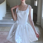 Chic Homecoming Dress Square Bowknot Back to School Outfits Party Dress Birthday Outfits D7434