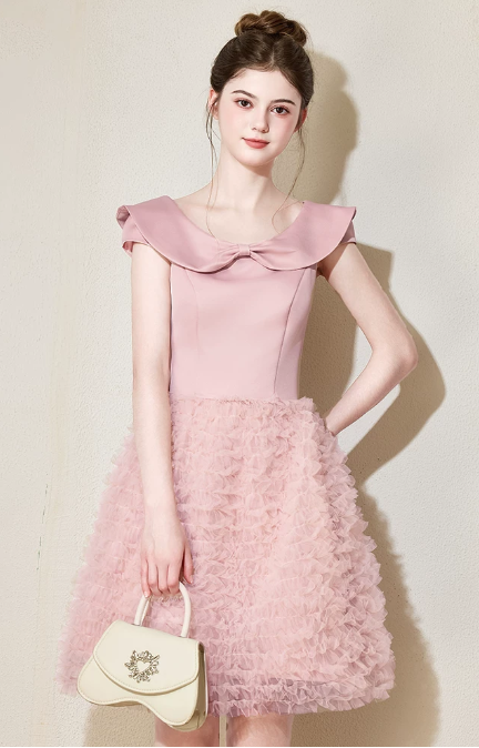 Nice Homecoming Dress Jewel Tulle Back to School Outfits Party Dress Birthday Outfits D7435